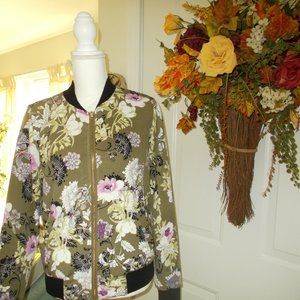Floral Bomber Jacket